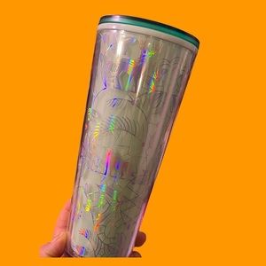 Starbucks Holographic Tumbler (*brand new, never used, missing straw)